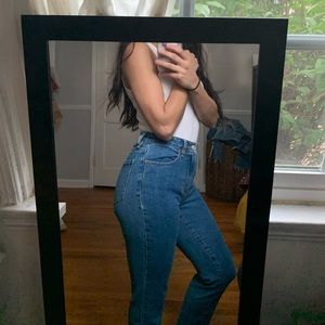 Two space in Denim Mom Jeans